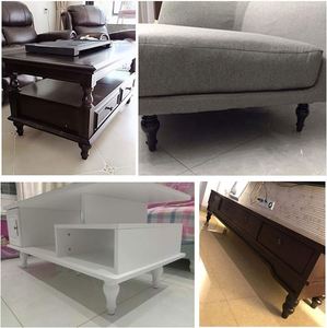 WEKIS Solid Wood Indoor/Outdoor Sofa Legs 6 Inch Turned Furniture Legs for Living Room Workshop Table Couch & Recliner - Product Image 6