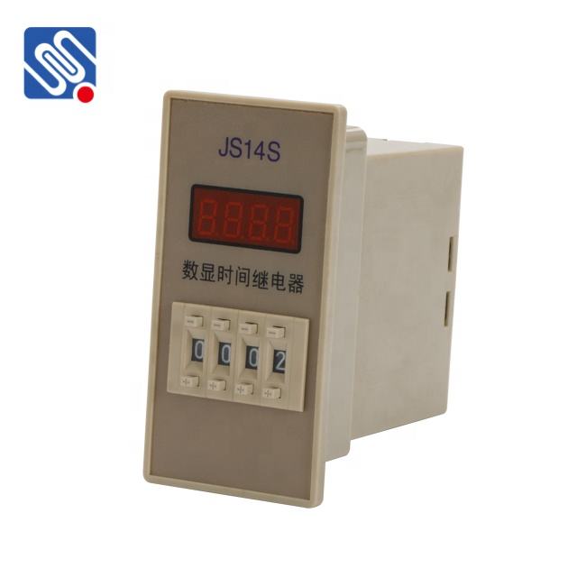 Meishuo JS14S Digital Time Relay AC 24V 36V Miniature Size with High Power Contact Load Sealed Protect Feature