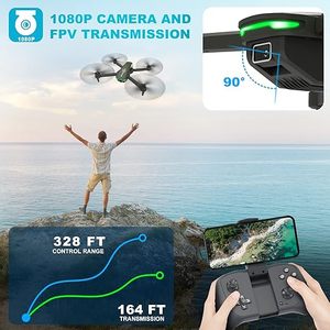 Foldable RC Quadcopter Drone with 1080P <b>Camera</b> for Beginners & Adults Voice <b>Control</b> Gesture Selfie Altitude Hold One Key Sta - Product Image 6