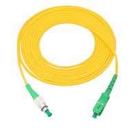 ALLSTRONG FO-FOC-SF-A Kabel Patch Fiber Male-Male SC/APC-FC/APC SM Single Mode Simplex FTTH 3.0mm Konektor Kotak Terminal