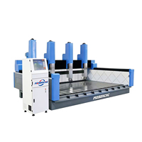 Machine de fraisage CNC industrielle Jinan Mosencnc à 4 axes, 5,5 kW, refroidissement par eau, pour le traitement de la pierre à haute efficacité
