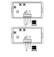 Pengukur Suhu Digital Tampilan LED untuk K,PT100,J Tipe Universal Termokopel EGT Probe Celsius Fahrenheit Merah DC 5-12V