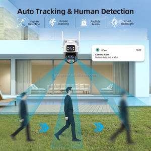 Hongnaer 12MP 6K Outdoor Wireless HD 360 CCTV Surveil PTZ IP-Kamera ICSee Home <span class=keywords><strong>3</strong></span> Objektiv 8X Zoom WiFi-Sicherheit CCTV-Netzwerk kamera - Product Image 4