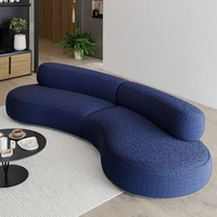 Conjunto de Sofá Seccional Convertible de Tela Moderna, de Alta Calidad, Comprimido, para Sala de Estar y Uso en Hoteles, Fácil de Montar