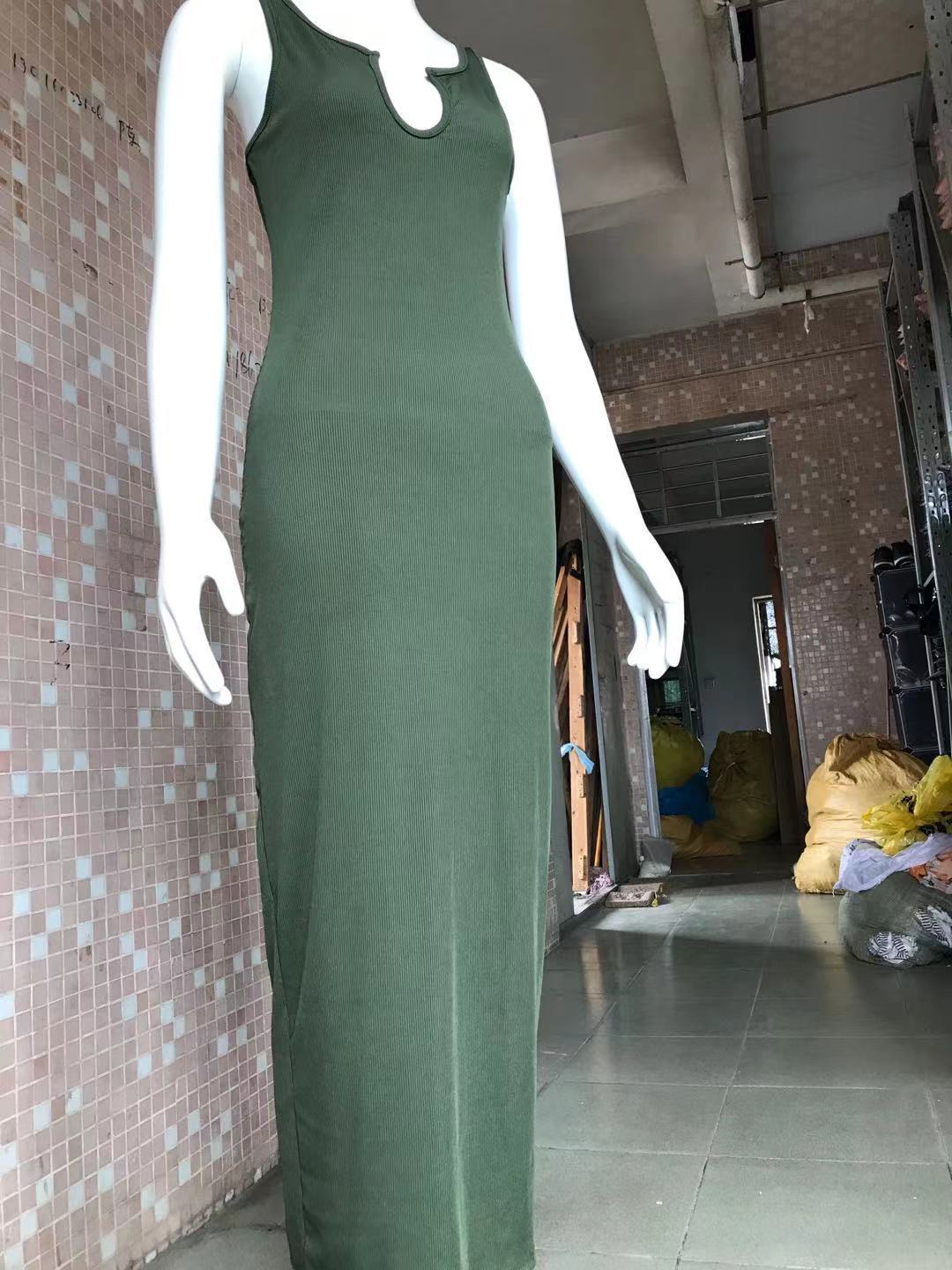 Dark Green long dress