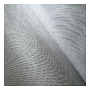 5888-030 Vente en gros à chaud Tissu de rideau en gaze de chiffon 100% polyester tissé aspect lin uni teint transparent <span class=keywords><strong>pour</strong></span> chambre à coucher - Product Image 6