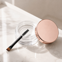Lilywild Vegan Gel Sourcils Teinté Longue Tenue Double Effet Doux & Mascara Fixateur Transparent 2-en-1 Tout-en-un