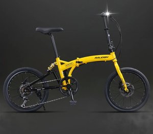 Bicicleta Plegable Shimano 2026 de 7 Velocidades, <span class=keywords><strong>20</strong></span>/22 Pulgadas, con Amortiguación y Ligera, Modelo para Hombre y Mujer Adultos - Product Image 3