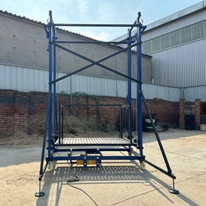 Échafaudage mobile en acier isolé électrique, nouvelle plateforme, échelle de sécurité, <span class=keywords><strong>poulie</strong></span> à chaîne, capacité de charge de 500 kg, protection IP65 pour - Product Image 2