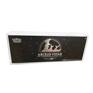 Acrílico Caixa Arceus VSTAR Coleção Ultra Premium Anti-UV Acrílico Caso Para Pokemon TCG UPC Display Case