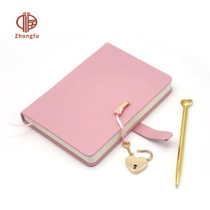 Hadiah siswa kreatif alat tulis cinta kunci buku harian PU kulit penutup dream jurnal perencana <span class=keywords><strong>notebook</strong></span> dengan kotak hadiah set - Product Image 6