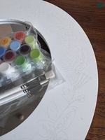 Miroir mural moderne en bois à peinture numérique créative DIY - Décoratif pour mariage et Bar Mitzvah