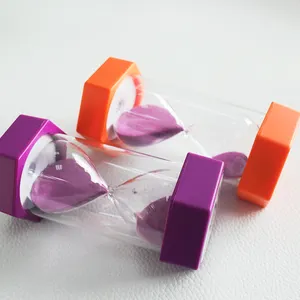 Timer di plastica per clessidra di plastica per la vendita al dettaglio di colori personalizzati all'ingrosso
