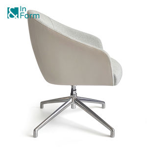 Diseñador moderno moldeado en frío espuma reposabrazos giratorio ocio silla hogar Oficina recepción sillas - Product Image 3