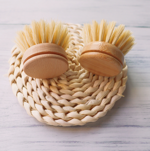 Cepillo de <span class=keywords><strong>madera</strong></span> de sisal de bambú ecológico, cepillo de limpieza de verduras de coco - Product Image 3