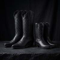 Bottes Western Confortables à Bout Pointu pour Femme, en Cuir de Vachette, à Franges, Nouveau Design, pour Mollets Larges, Vente en Gros