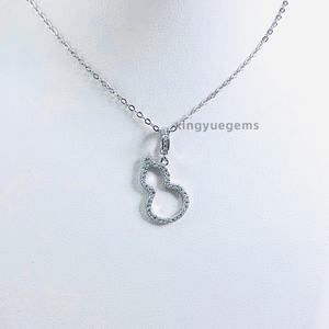 Collier pendentif en argent sterling 925 avec diamant moissanite - Product Image 3