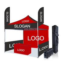 Tente de salon pliable robuste et durable en aluminium 10x10 pieds, imperméable, avec impression personnalisée, auvent, chapiteau, gazebo, pour événements sportifs