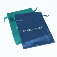 Sac en tissu satiné pour lingerie et perruques avec cordon de serrage, petits accessoires de mode pour rangement et emballage, recyclable - Idéal pour cadeau