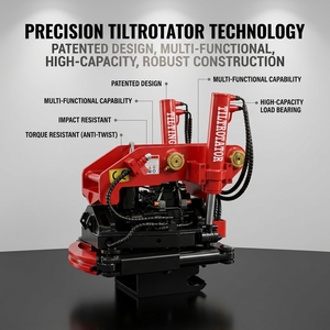 Rotateur inclinable SLN efficace pour excavatrice 5-6 tonnes, attache rapide, poids 275 kg, garantie 1 an pour les industries de la construction - Product Image 2