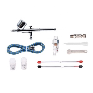 130k hành động kép Airbrush thiết lập cho móng tay nghệ thuật hình xăm Mô hình sơn và màu trọng lực thức ăn phun súng cho bánh trang trí - Product Image 3