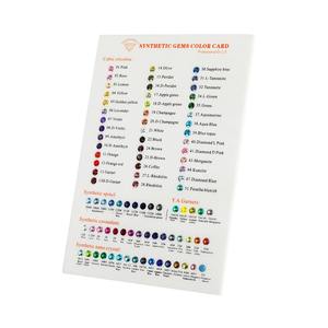Carta <span class=keywords><strong>de</strong></span> Colores <span class=keywords><strong>de</strong></span> Gemas Sintéticas DK113-A con 89 Gemas para Identificación, Tabla <span class=keywords><strong>de</strong></span> Comparación <span class=keywords><strong>de</strong></span> Gemas - Product Image 3