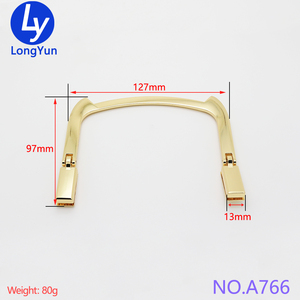 Nuova Moda Design Personalizzato Alta Qualità Ottimo Materiale Maniglia per Borsa in Lega di Zinco e Pelle <span class=keywords><strong>Accessori</strong></span> Hardware per Borse da Donna di Marca - Product Image 2