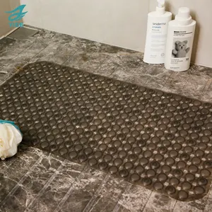 一德可持续时尚防滑PVC浴垫带防滑浴缸淋浴垫