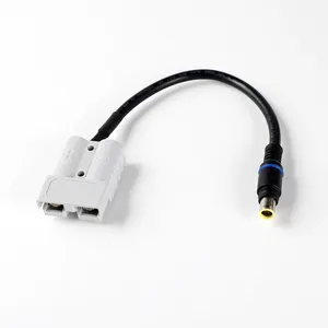 20CM 6.3MM 50A Ander-son to Waterproof Ring DC7909 Power Cable For Outdoor Portable Power Station Battery