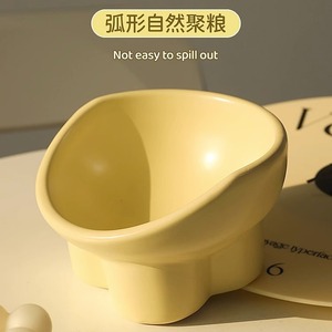 Bol en céramique pour chat, arrondi, antidérapant, pour l'alimentation des animaux de compagnie - Product Image 5