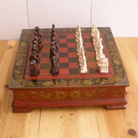 28*28*6 cm लकड़ी Archaize अंतरराष्ट्रीय शतरंज