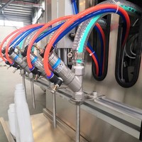 Machine de remplissage semi-automatique de 20 litres pour eau distillée, ligne d'embouteillage de 5 gallons à 1200 BPH pour jus, lait, huile, emballage plastique