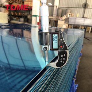 1220x2440x2mmシルバーローズゴールドミラーアクリルゴールドプレキシガラス、粘着性バック付き - Product Image 4