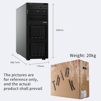 Serveur informatique de bureau ThinkSystem ST258 V2 Tower AI d'occasion pour les entreprises, logiciel ERP, stockage, serveurs de bureau Intel Xeon