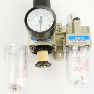 ชุดกรองอากาศเจนิน AL2000-02 1/2 นิ้ว พร้อมเกจวัดแรงดัน ระบายน้ำด้วยมือ วัสดุ PP - Product Image 2