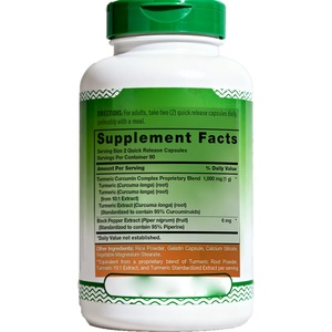Cápsulas de Cúrcuma y Curcumina de Marca Privada con Extracto de Pimienta Negra para una Absorción Óptima - Product Image 2