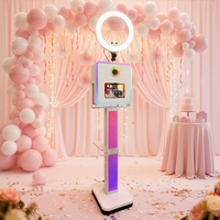 Cabina de Fotos DSLR con Impresión Instantánea, Disponible en Almacenes de EE. UU./Canadá/Reino Unido, Soporte para Logotipo y Plantilla Personalizados, Máquina de Fotomatón para iPad