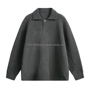 Jersey de Fútbol con Cuello Redondo y Textura Gruesa de Terciopelo, Estilo Japonés, Holgado, Grueso y Cálido, 100% Poliéster, con Logotipo Frontal - Product Image 3