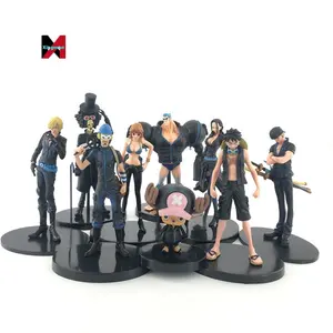 XM GOLD 92 Ver. 9 hitam Luffy Nami figuarts zero one pieced mainan kartun Anime Jepang 9 PCS/Set Aniem Action Figure