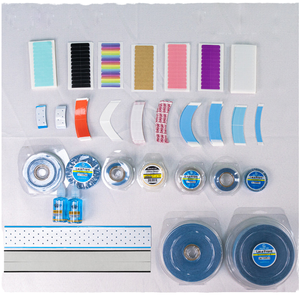 Invisible bleu v-forme imperméable PU dentelle perruque Double face Ultra-tenir colle adhésif rouleau pour peau sensible perruques de qualité médicale - Product Image 1