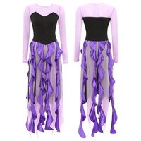 Tenue de sorcière sirène de luxe pour femmes, grande taille, pour carnaval, cosplay, spectacle sur scène