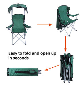 Fauteuil inclinable de gros pour usine, <span class=keywords><strong>chaise</strong></span> de camping et de pêche pliable portable pour extérieur, plage, parc, <span class=keywords><strong>avec</strong></span> <span class=keywords><strong>auvent</strong></span> parapluie - Product Image 4
