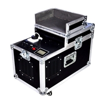 Machine à brouillard au sol pour scène de mariage 3000W, machine à brume d'eau DMX512 avec télécommande manuelle et flight case à roulettes