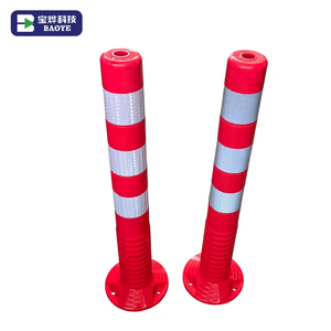 Dissuasore Stradale a Molla da 75 cm (30 Pollici) in Plastica TPU Flessibile, Riflettente ed Elastico, Attrezzatura di Sicurezza per Parcheggi - Product Image 5