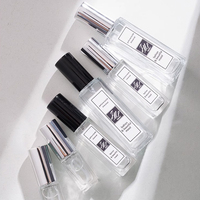 Vente en gros de flacons de parfum en verre rectangulaires vides de 3 ml, 5 ml, 10 ml avec vaporisateur à pompe, mini flacons de 10 ml avec logo personnalisé