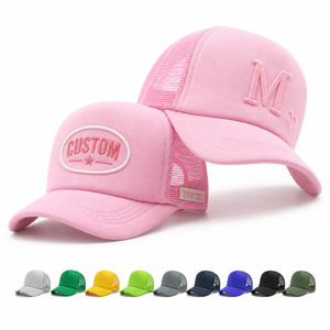 Gorra Trucker de 5 Paneles Personalizada de Fábrica con Logotipo Bordado, Gorra Trucker de Espuma con Bordado 3D Personalizado - Product Image 1