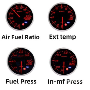 มาตรวัดอุณหภูมิไอเสียรถยนต์แบบสากล 52 มม. 7 สี พร้อมมอเตอร์สเต็ปเปอร์แบบญี่ปุ่น สำหรับรถแข่ง พร้อมเลนส์รมควัน - Product Image 2