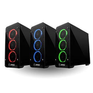 <span class=keywords><strong>MSI</strong></span> <span class=keywords><strong>MAG</strong></span> PYLON Mid Tower Gaming Computer Case with RGB Fan Support Install 240mm Water Cooler - Product Image 6