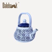 Bouilloire à thé émaillée de style arabe, pot émaillé en forme de poire anti-fuite, bouilloire à thé