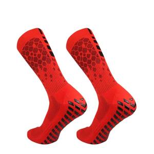 Chaussettes de football à carreaux en <span class=keywords><strong>maille</strong></span> tricotée, antidérapantes, mi-mollet, épaisses, antibactériennes, en polyester, pour compétition et entraînement professionnels, séchage rapide - Product Image 5